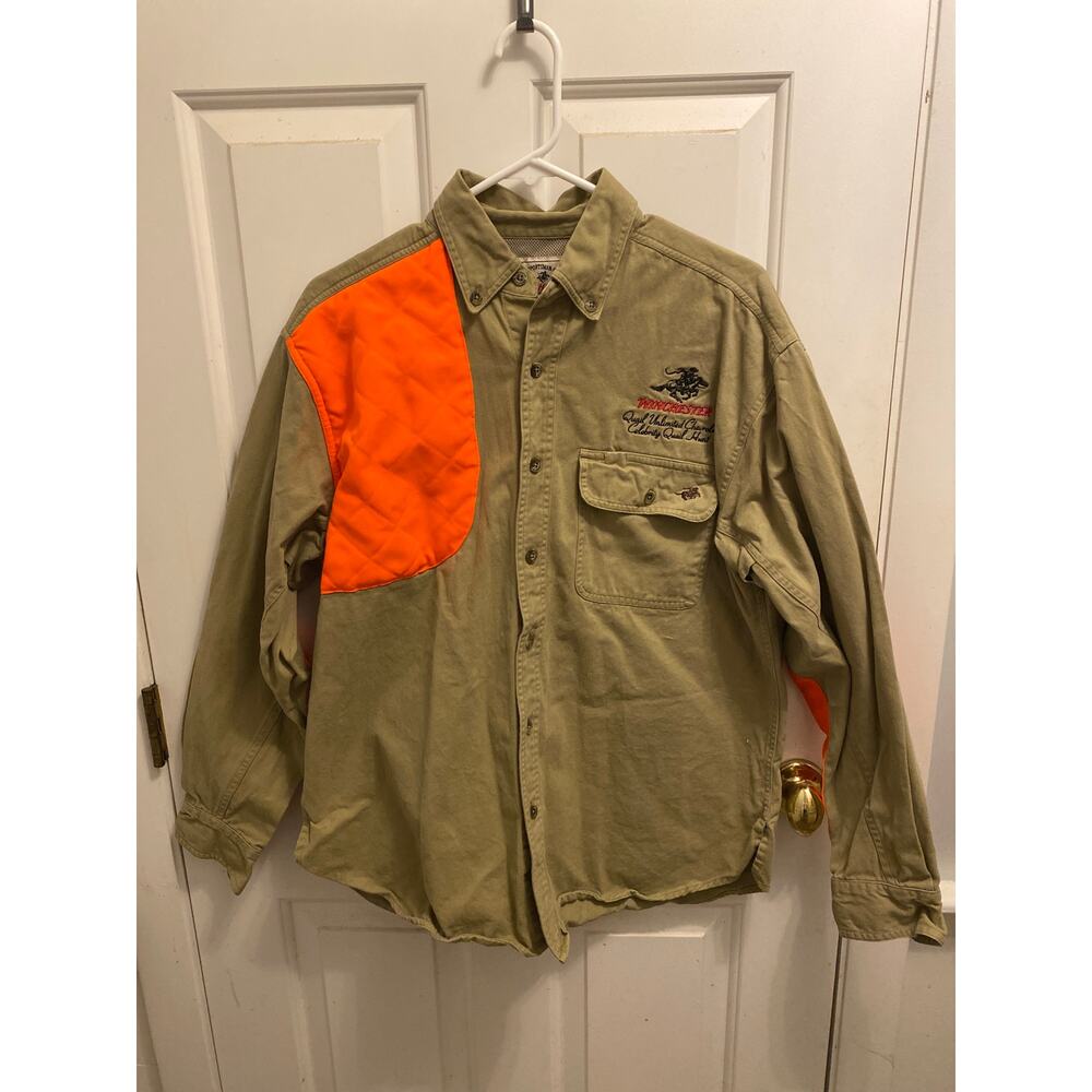 Winchester Men's Medium Tan Chevrolet Celebrity Hunt Button Down Shirt